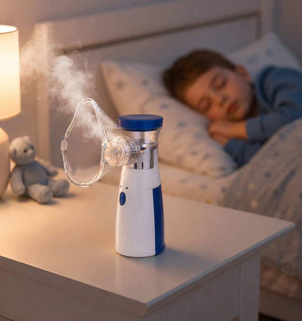 Mini Vaporizador Inalámbrico a Pila Ultrasónico Mesh Nebulizer Jsl-w302