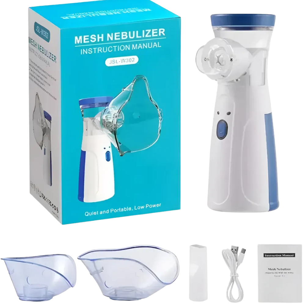 Mini Vaporizador Inalámbrico a Pila Ultrasónico Mesh Nebulizer Jsl-w302