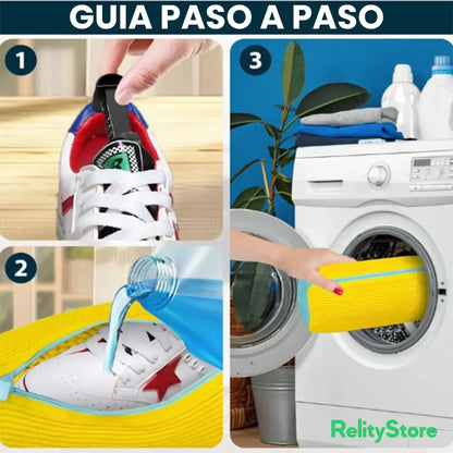 Bolsa Funda Para Lavado Zapatillas Reutilizable Lavarropas