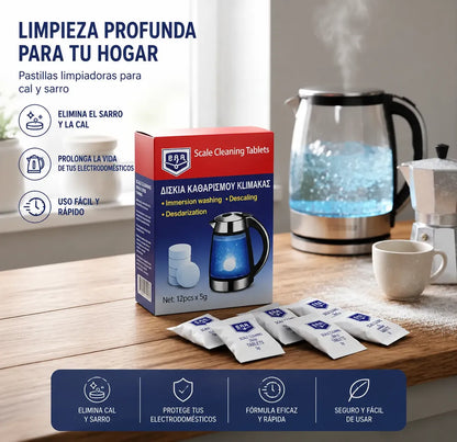 Pastillas Descalcificadoras Limpia Pavas Y Cafeteras X12